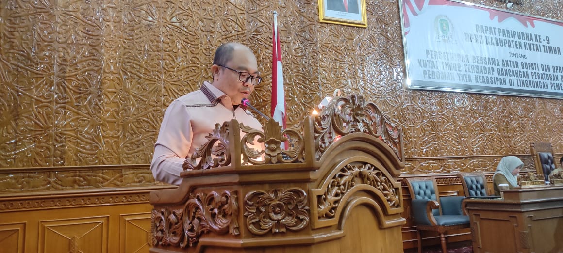 Pansus Raperda Pedoman Tata Kearsipan Kutim Sampaikan Laporan Akhir