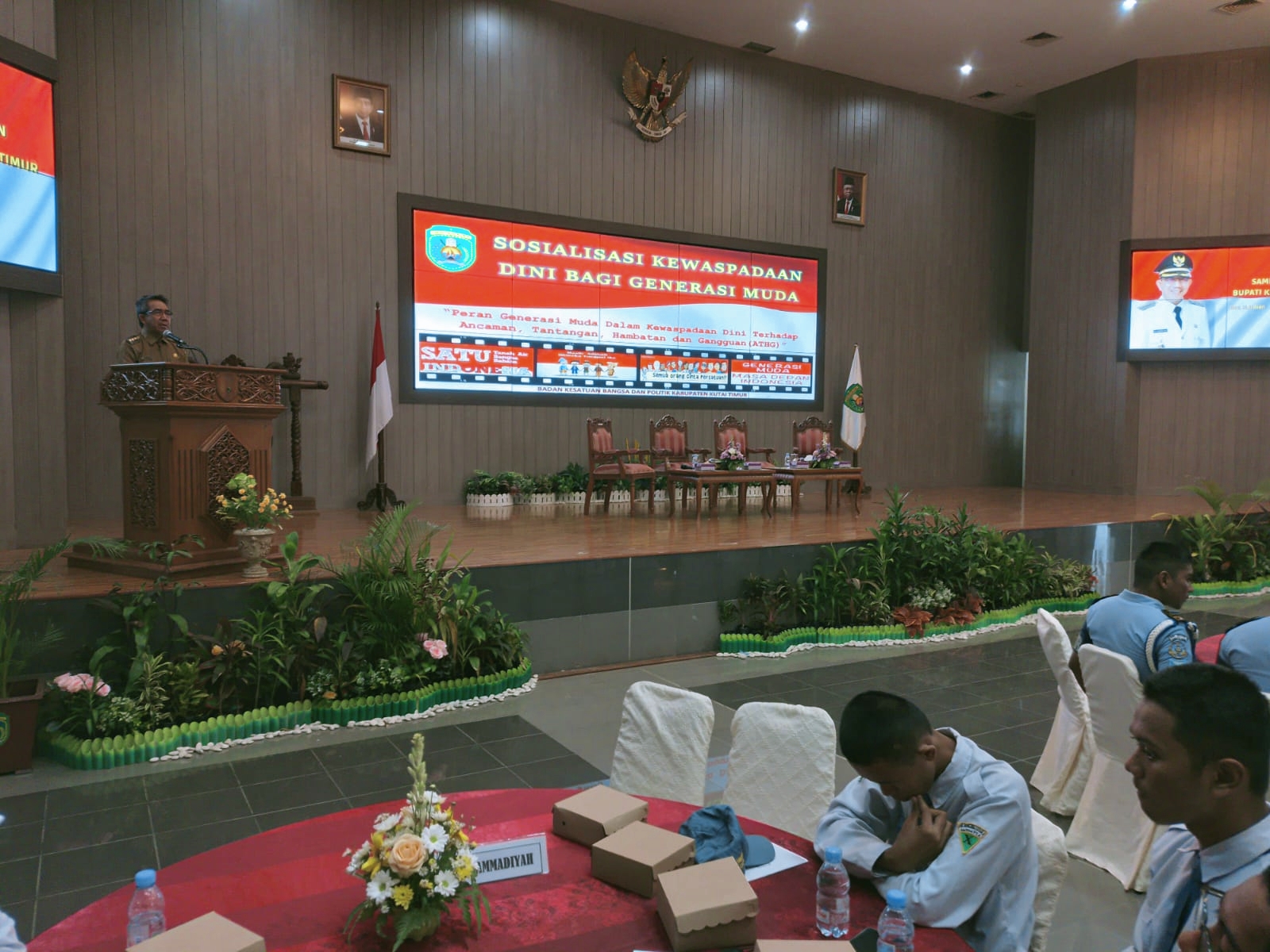 Sosialisasi Kewaspadaan Dini Bakesbangpol Kutim, Dikuti Siswa dari 10 SMA/SMK