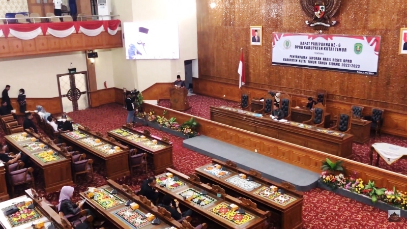 DPRD Kutim Gelar Rapat Paripurna Penyampaian Laporan Hasil Reses Masa Sidang 2022-2023