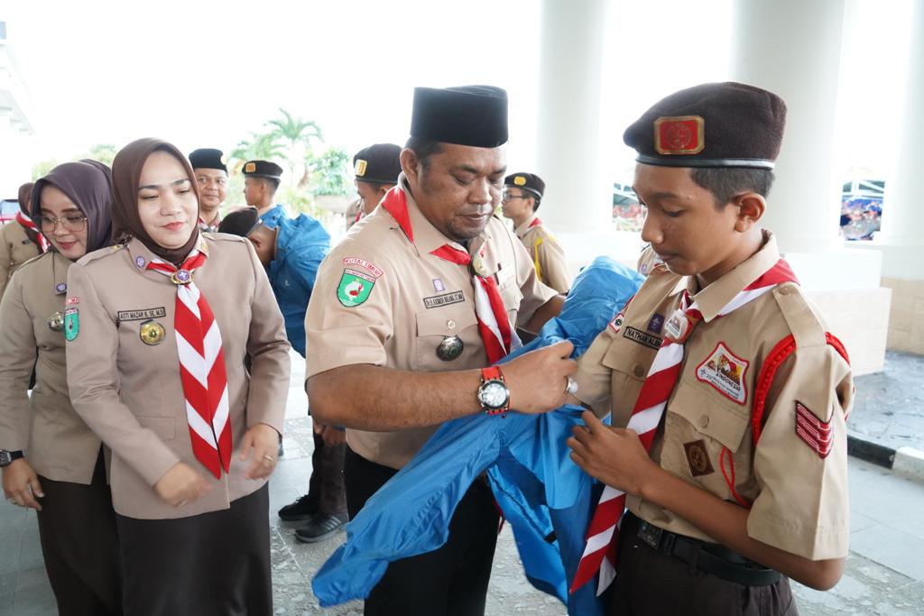 Wakil Bupati Kutim Bangga Lepas Kontingen Pramuka ke Jambore Dunia di Korsel