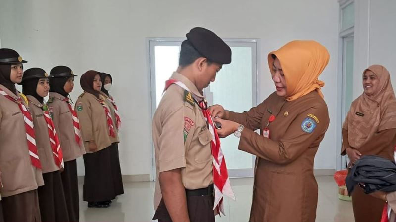 Dinas Kesehatan Kota Bontang Menggelar Apel Pelepasan Peserta Kontingen Saka Bakti Husada yang Akan Mengikuti Raimuna Nasional di Cibubur, Jakarta Timur