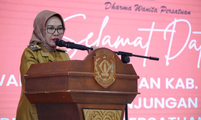 Najirah Sambut Kunjungan Kerja DWP Kabupaten Kutai Kartanegara: Ajak Selalu Rendah Hati dan Mensupport Suami
