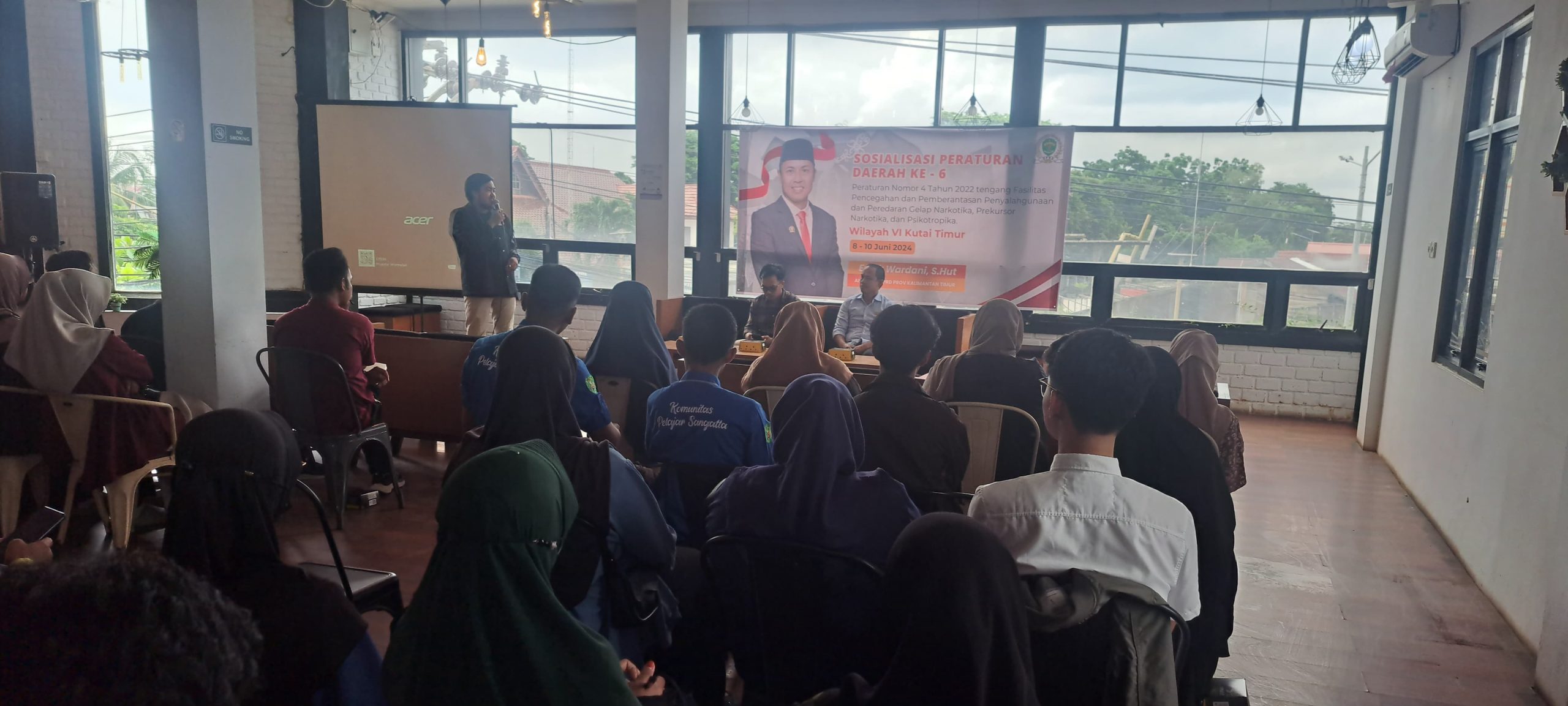 Ajak Generasi Muda Jauhi Narkoba, Encik Wardani Gelar Sosialisasi Perda ke-6 Bersama Kutim Action Centre di Kutai Timur