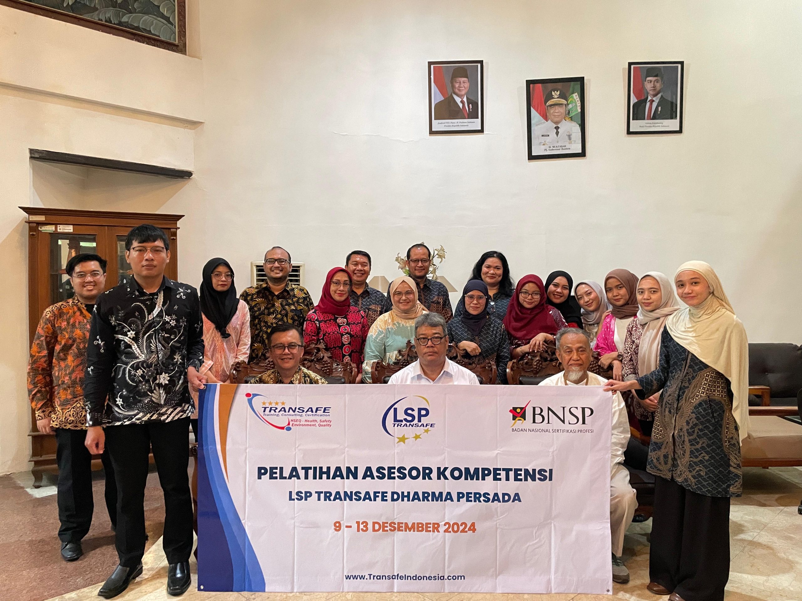 Pembukaan Pelatihan Calon Asesor LSP Transafe Dihadiri Komisioner BNSP