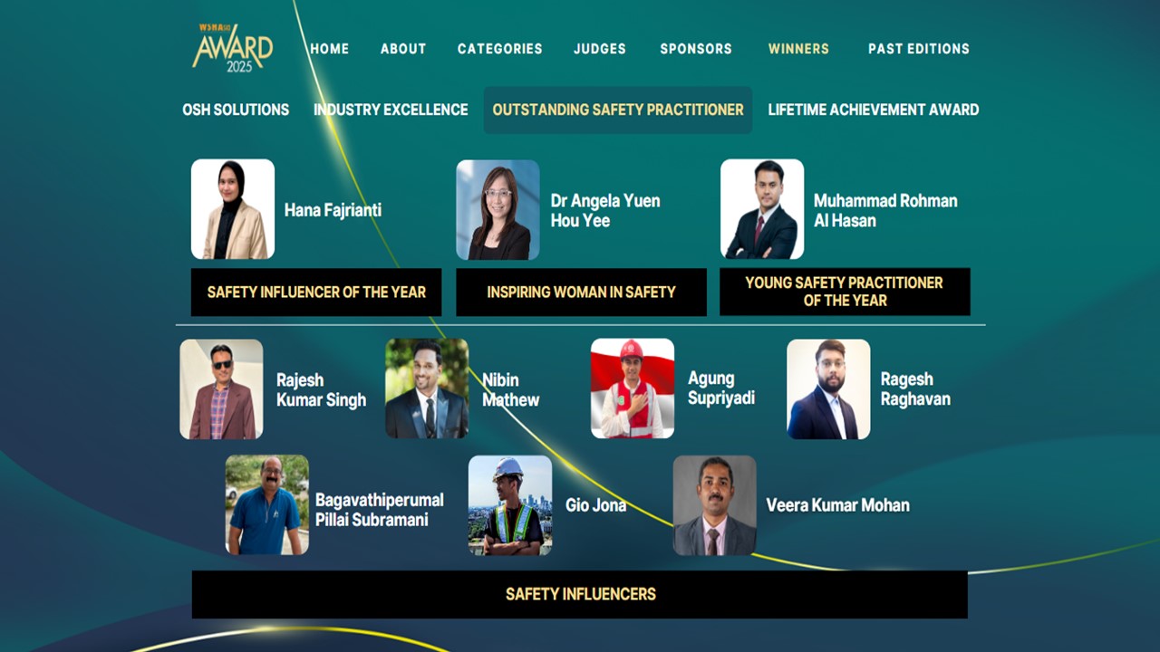 Talenta K3 Indonesia Raih Penghargaan Tingkat Asia dari WSH Asia